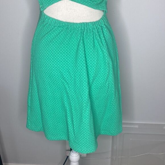 Anthropologie Green Short Mini Green Dress Size 02P - Picture 7 of 8